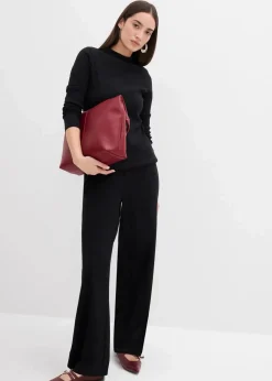 bonprix Bekleidung·Kleider|Hosen^Ripp-Hose schwarz