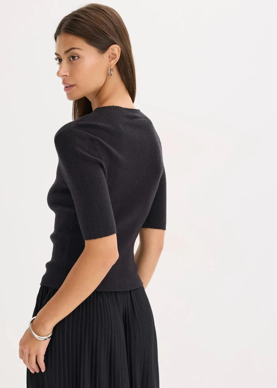 bonprix Bekleidung·Umstandsmode|Bekleidung·Jeans^Ripp-Pullover schwarz