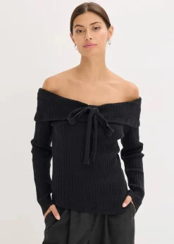 bonprix Bekleidung·Umstandsmode|Bekleidung·Jeans^Ripp-Pullover schwarz