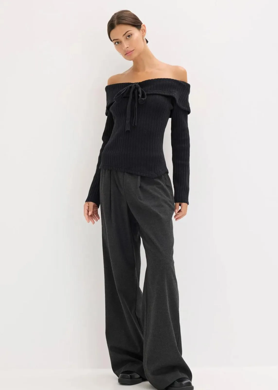 bonprix Bekleidung·Umstandsmode|Bekleidung·Jeans^Ripp-Pullover schwarz