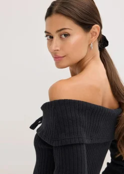bonprix Bekleidung·Umstandsmode|Bekleidung·Jeans^Ripp-Pullover schwarz