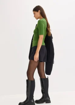bonprix Pullover & Strickjacken|Strickmode^Ripp-Pullover forstgrün