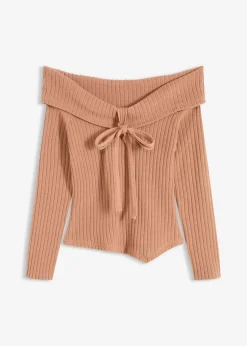 bonprix Bekleidung·Umstandsmode|Bekleidung·Jeans^Ripp-Pullover schokosorbet