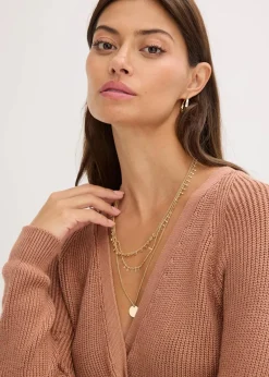 bonprix Bekleidung·Umstandsmode|Bekleidung·Jeans^Ripp-Pullover aus fließendem Viskose-Mix schokosorbet