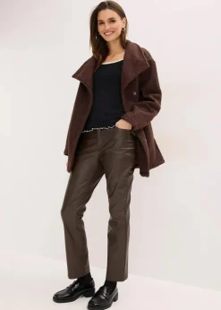 bonprix Shirts & Tops^Ripp-Shirt schwarz mit wollweiß
