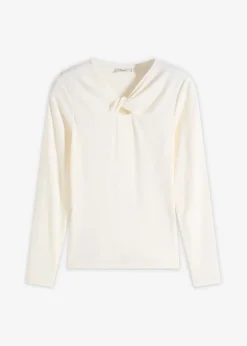 bonprix Shirts & Tops^Rippshirt wollweiß
