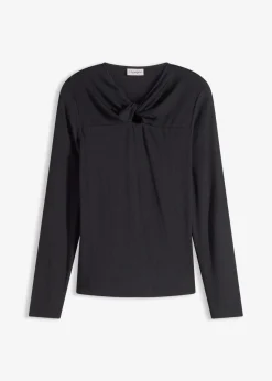 bonprix Shirts & Tops^Rippshirt schwarz