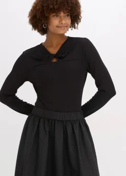 bonprix Shirts & Tops^Rippshirt schwarz