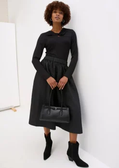 bonprix Shirts & Tops^Rippshirt schwarz