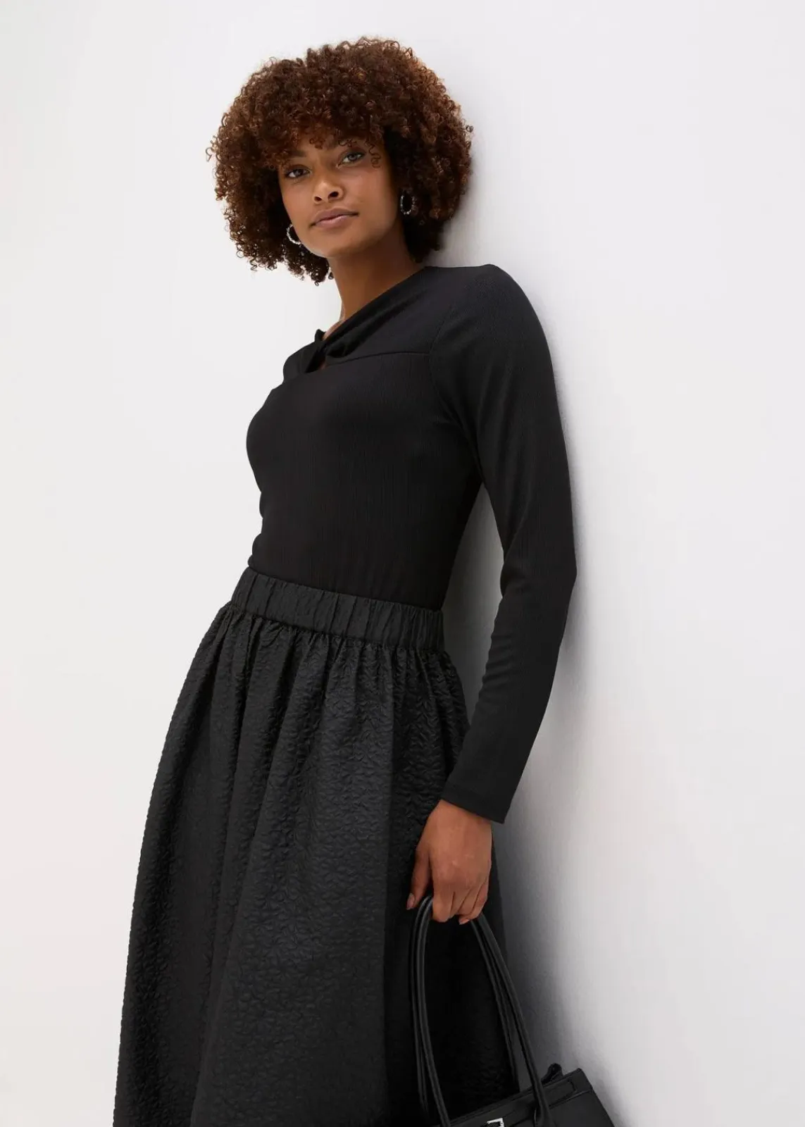 bonprix Shirts & Tops^Rippshirt schwarz