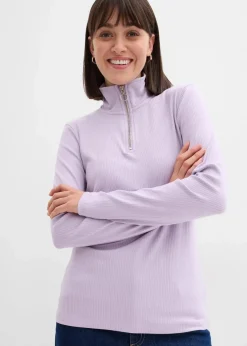 bonprix Shirts & Tops^Rippshirt aus softem Viskose-Mix zartflieder