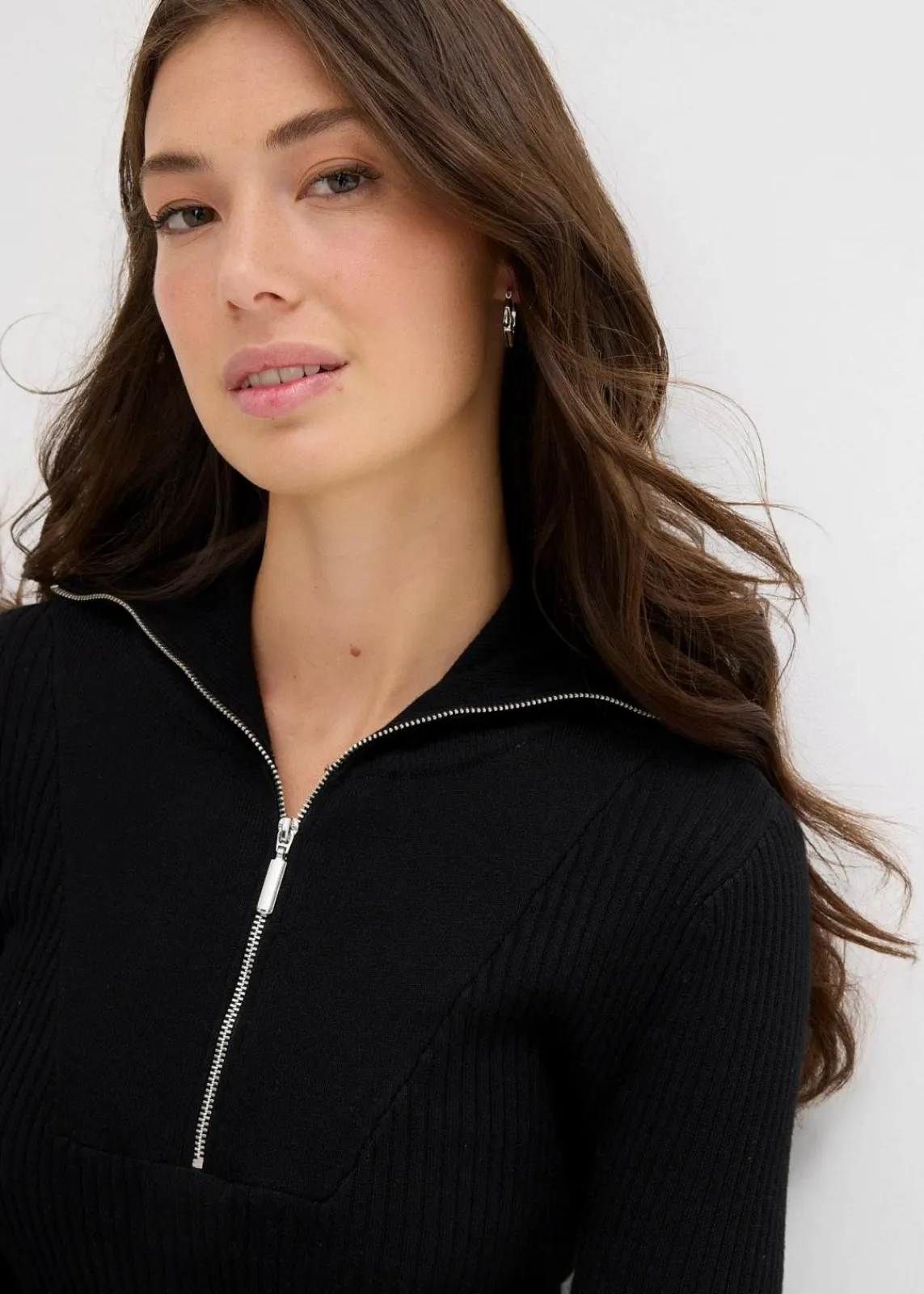 bonprix Shirts & Tops|Nachhaltigere Materialien^Rippshirt aus softem Viskose-Mix schwarz