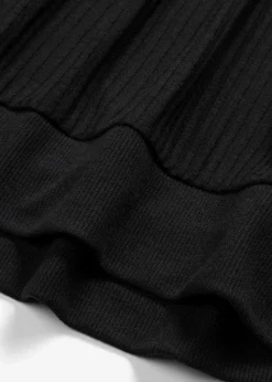bonprix Shirts & Tops^Rippshirt mit Fledermausärmeln schwarz