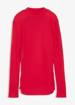 bonprix Shirts & Tops^Rippshirt mit Raffung rot