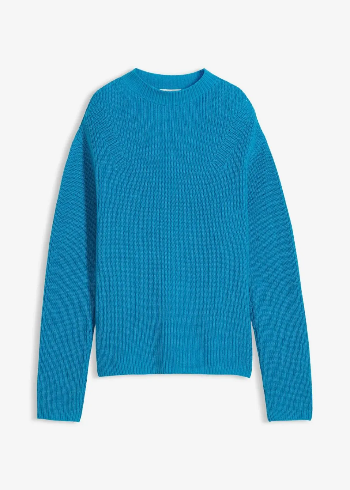 bonprix Bekleidung·Umstandsmode|Strickmode^Rippstrickpullover aus reiner Bio-Baumwolle atlantiktürkis