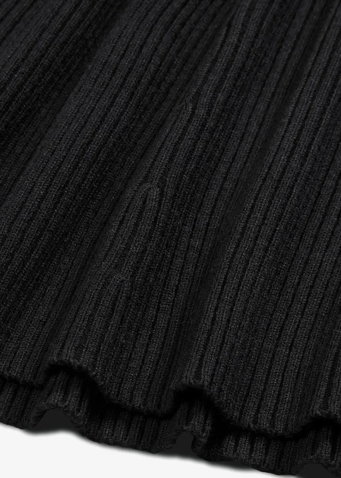 bonprix Röcke|Bekleidung·Sportbekleidung^Ripp-Strickrock aus Viskose-Mix schwarz