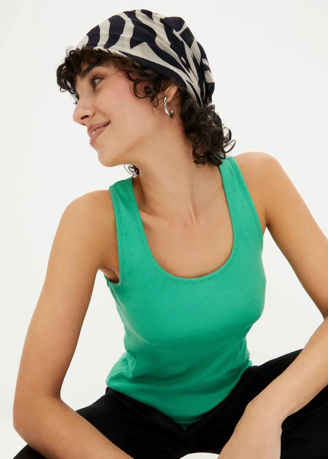 bonprix Unterhemden|Basics^Ripp-Top aus reiner Bio-Baumwolle opalgrün