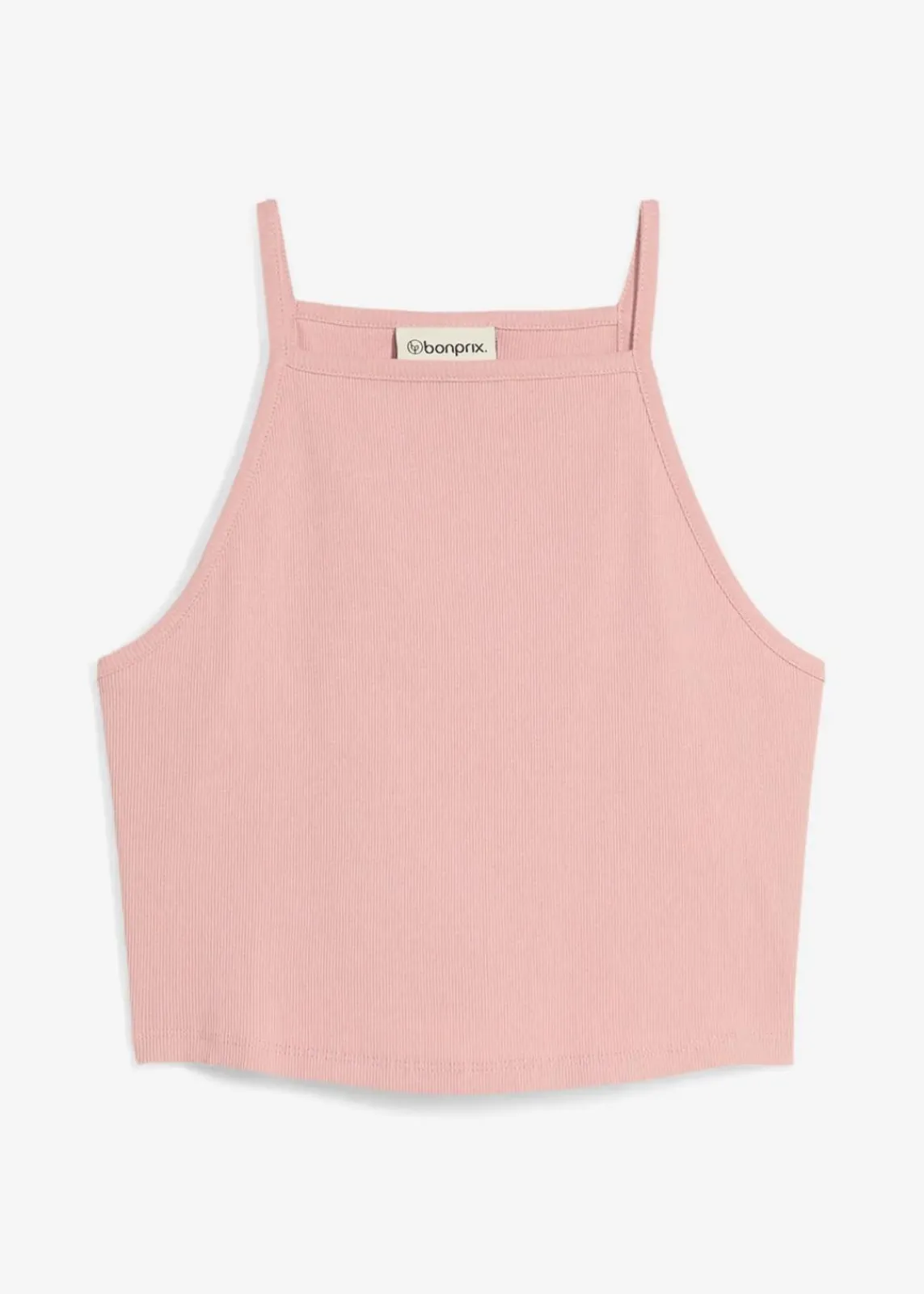 bonprix Nachhaltigere Materialien|Shirts & Tops^Ripp-Top aus reiner Bio-Baumwolle aschrosa
