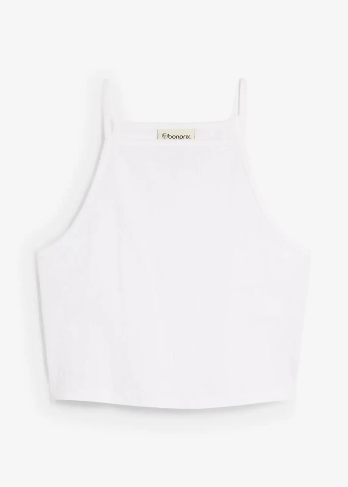 bonprix Shirts & Tops|Nachhaltigere Materialien^Ripp-Top aus reiner Bio-Baumwolle weiß