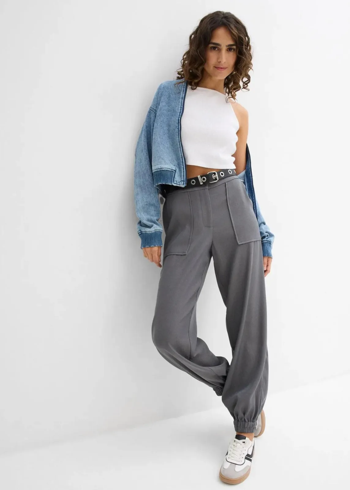 bonprix Shirts & Tops|Nachhaltigere Materialien^Ripp-Top aus reiner Bio-Baumwolle weiß