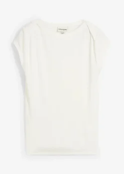bonprix Shirts & Tops^Ripp-Top aus softem Modal-Mix wollweiß