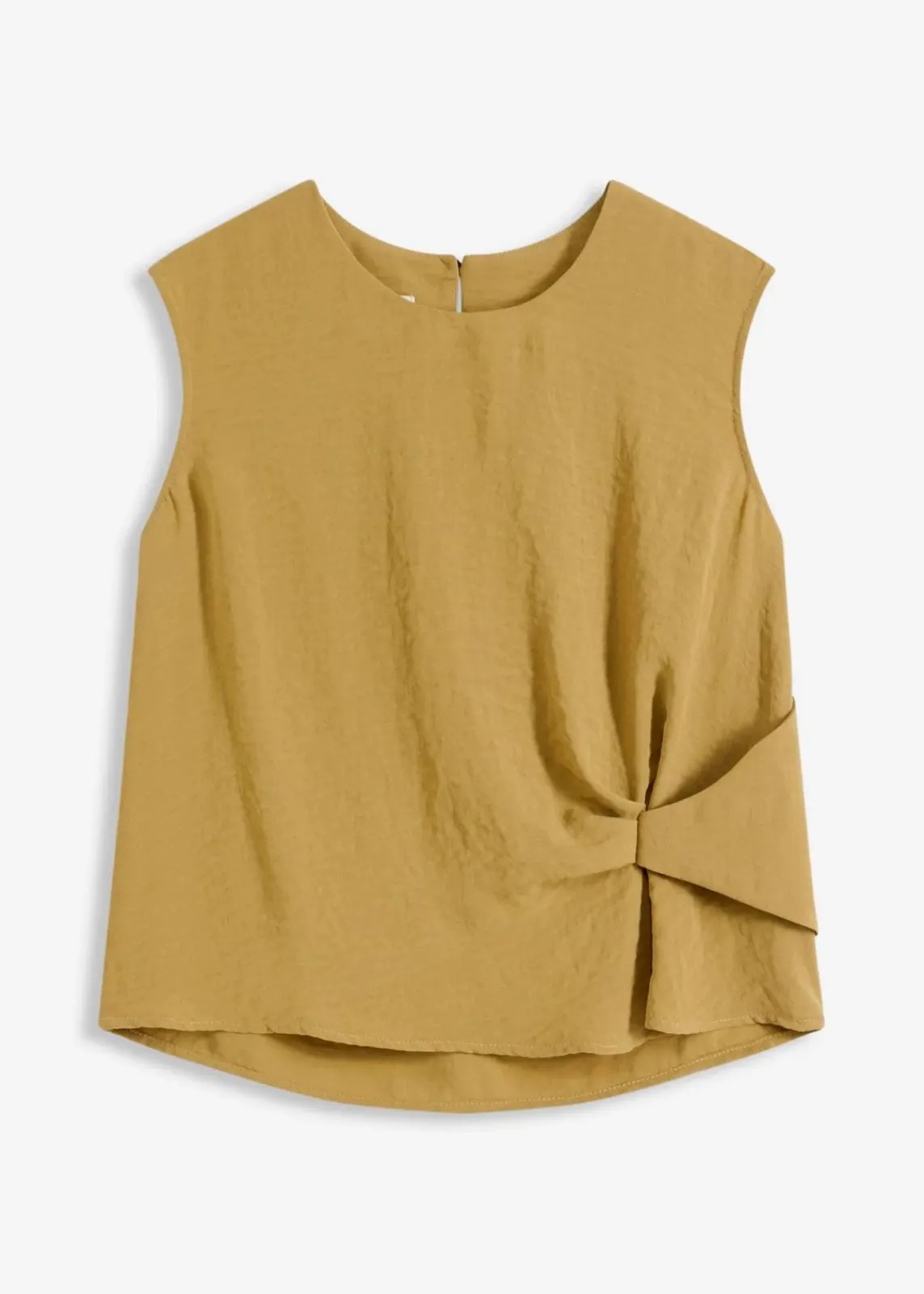 bonprix Shirts & Tops|Blusen & Tuniken^Ärmelloses Blusentop mit Knoten mattoliv