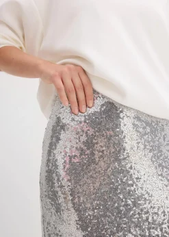 bonprix Bekleidung·Sportbekleidung|Röcke^Rock silber