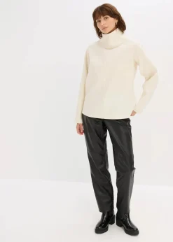 bonprix Bekleidung·Umstandsmode|Bekleidung·Jeans^Rollkragenpullover perlweiß