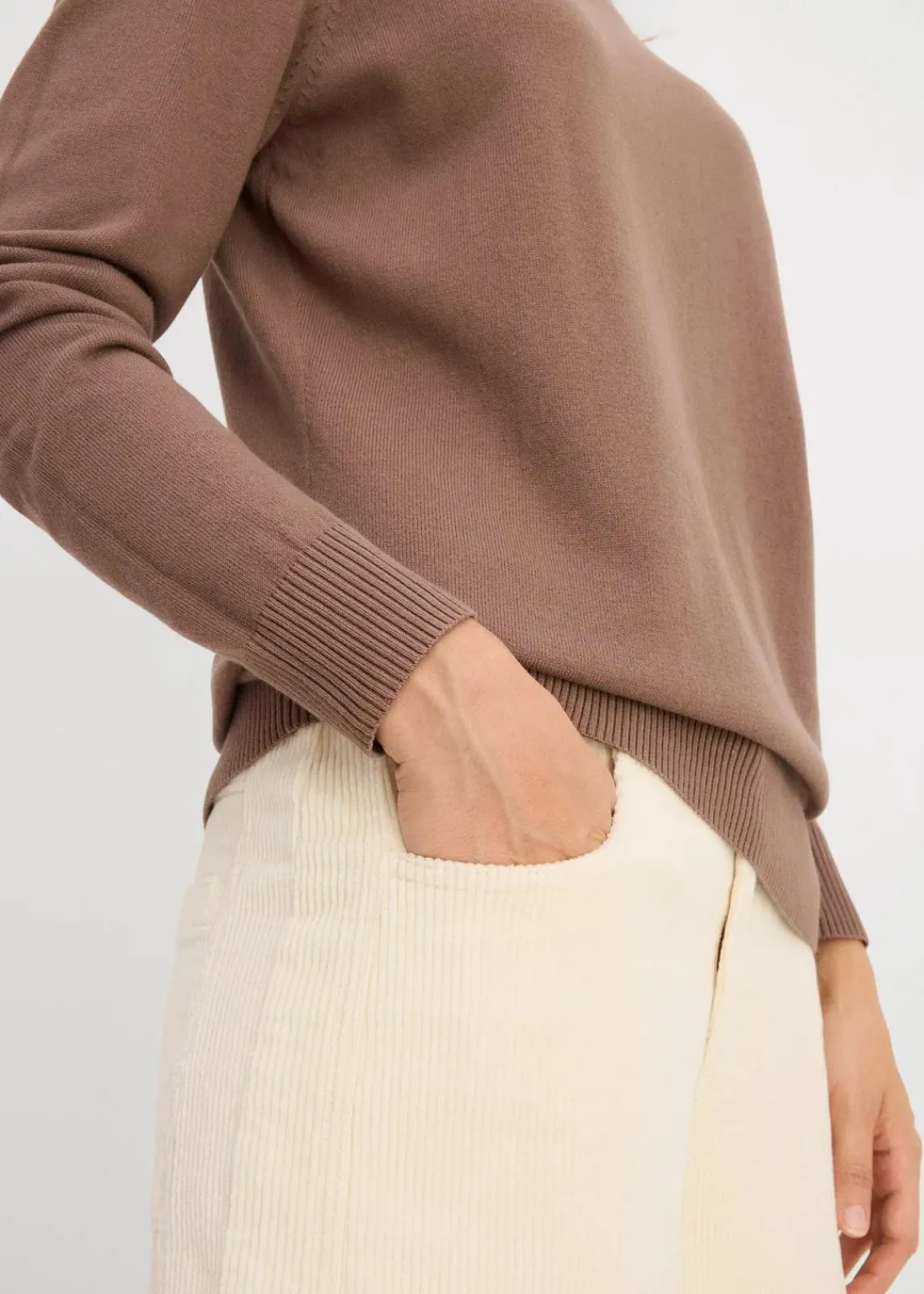 bonprix Bekleidung·Umstandsmode|Strickmode^Rollkragenpullover lehmbraun