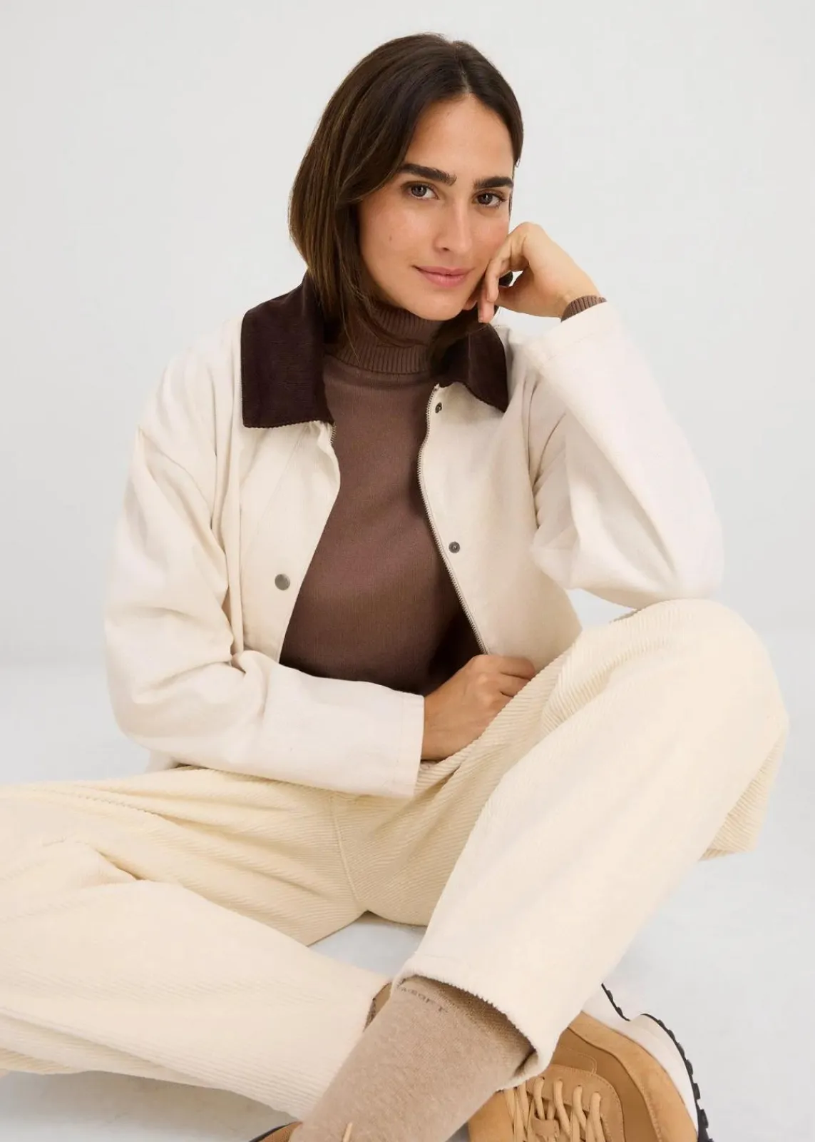 bonprix Bekleidung·Umstandsmode|Strickmode^Rollkragenpullover lehmbraun