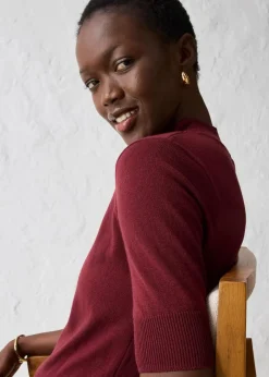 bonprix Pullover & Strickjacken|Strickmode^Rollkragenpullover aus weichem Woll-Mix ahornrot