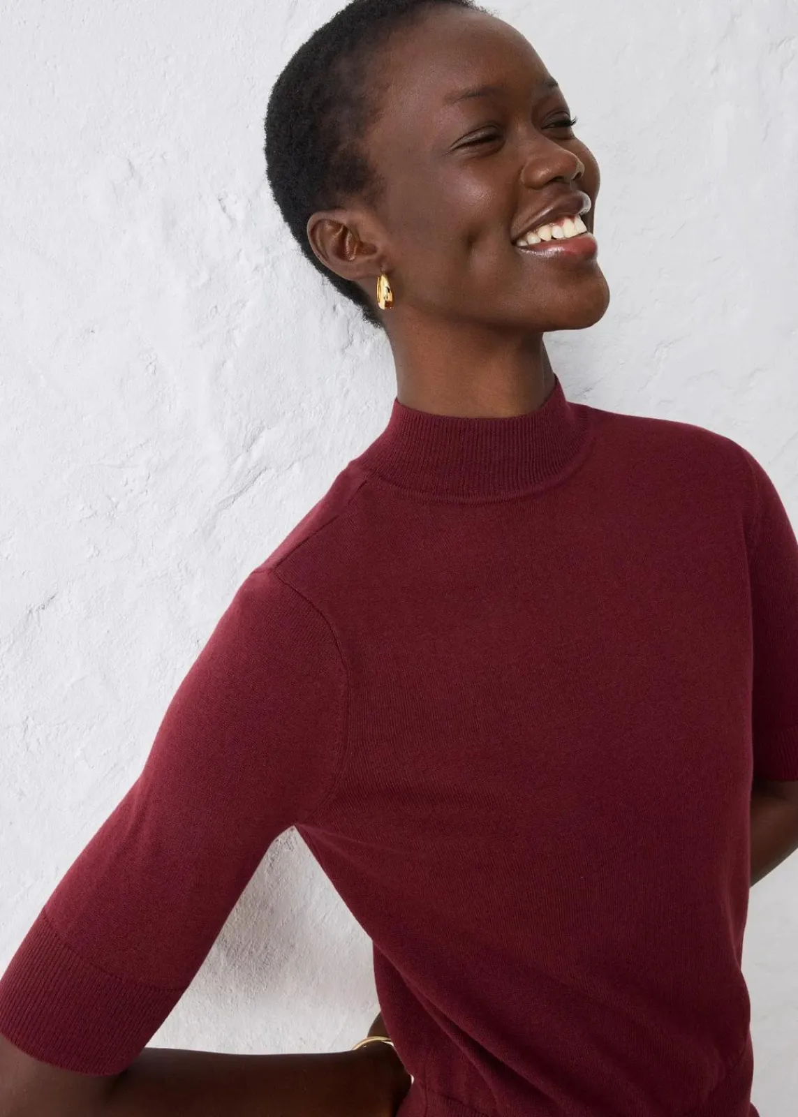 bonprix Pullover & Strickjacken|Strickmode^Rollkragenpullover aus weichem Woll-Mix ahornrot