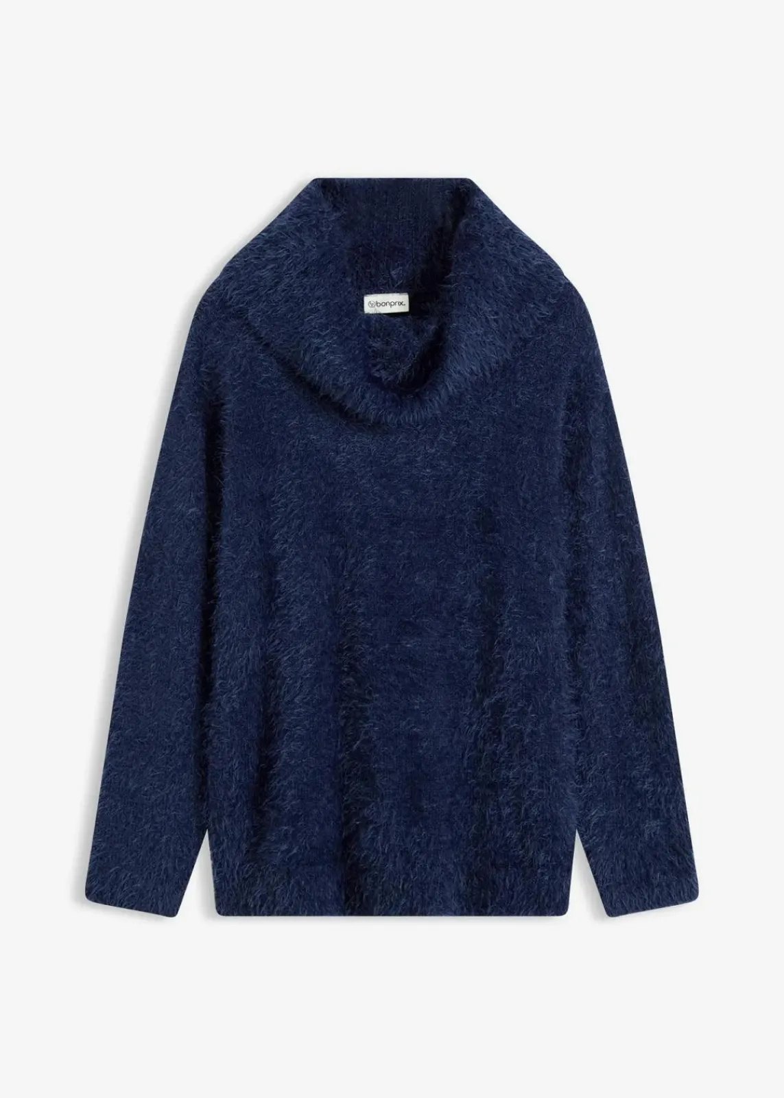 bonprix Bekleidung·Umstandsmode|Pullover & Strickjacken^Rollkragenpullover aus weichem Federgarn dunkelblau
