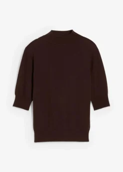 bonprix Bekleidung·Umstandsmode|Bekleidung·Jeans^Rollkragenpullover aus weichem Woll-Mix dunkelbraun