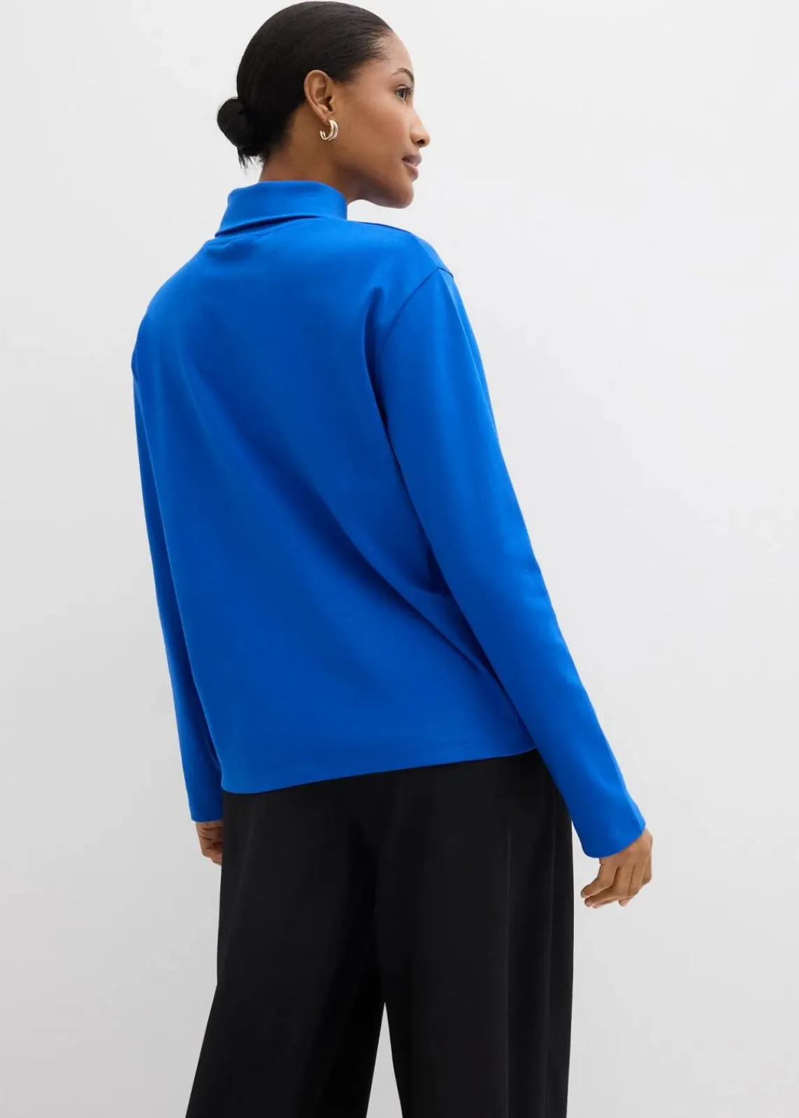 bonprix Shirts & Tops^Rollkragenshirt aus reiner Bio-Baumwolle arktikblau
