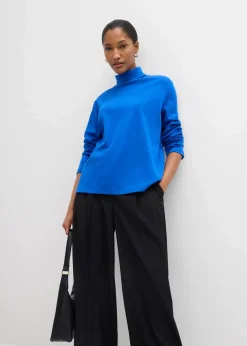 bonprix Shirts & Tops^Rollkragenshirt aus reiner Bio-Baumwolle arktikblau