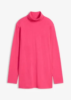 bonprix Shirts & Tops|Basics^Rollkragenshirt aus reiner Bio-Baumwolle pinklady