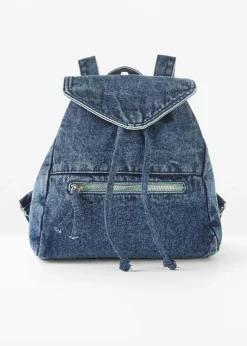 bonprix Taschen^Rucksack aus Denim blau denim