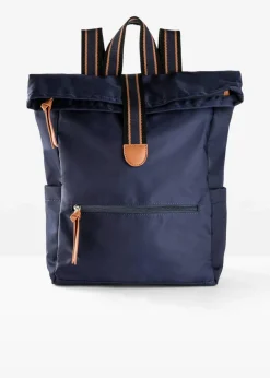 bonprix Taschen^Rucksack mit Kontrastdetails dunkelblau