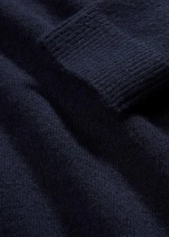 bonprix Strickmode|Pullover & Strickjacken^Rundhalspullover mit überschnittener Schulter dunkelblau