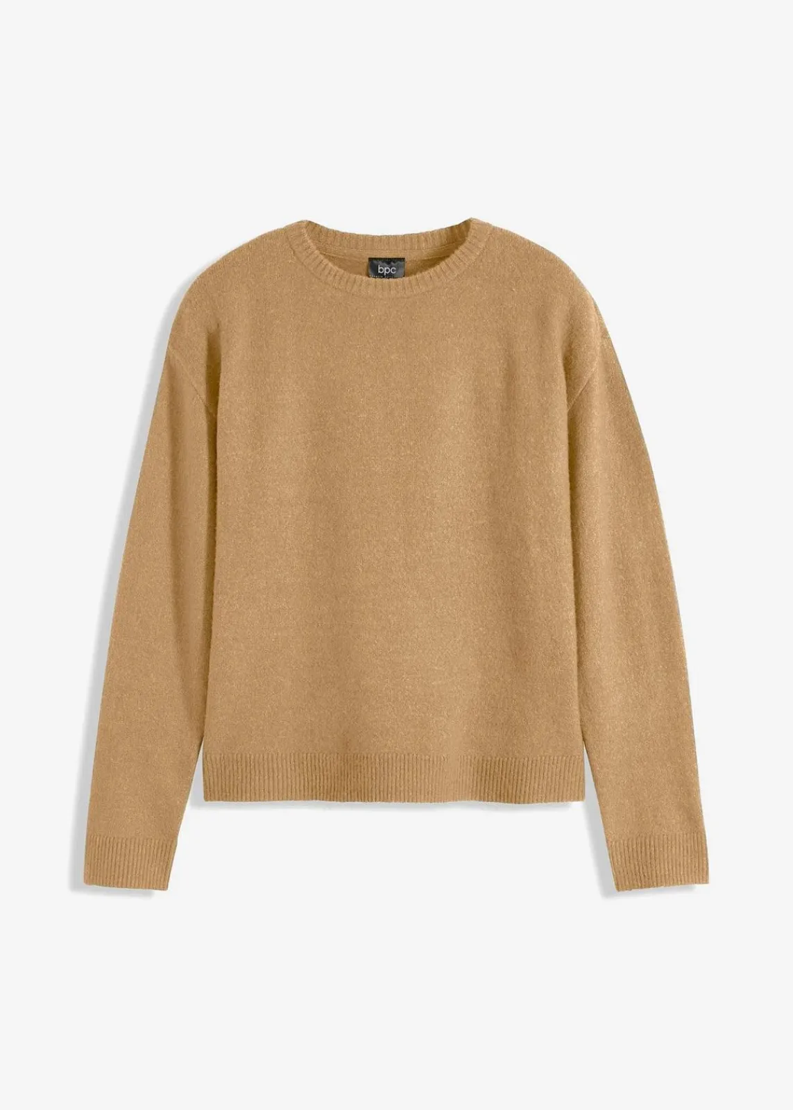 bonprix Strickmode|Pullover & Strickjacken^Rundhalspullover mit überschnittener Schulter new khaki
