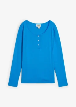 bonprix Shirts & Tops|Basics^Rundhalsshirt aus reiner Bio-Baumwolle capriblau