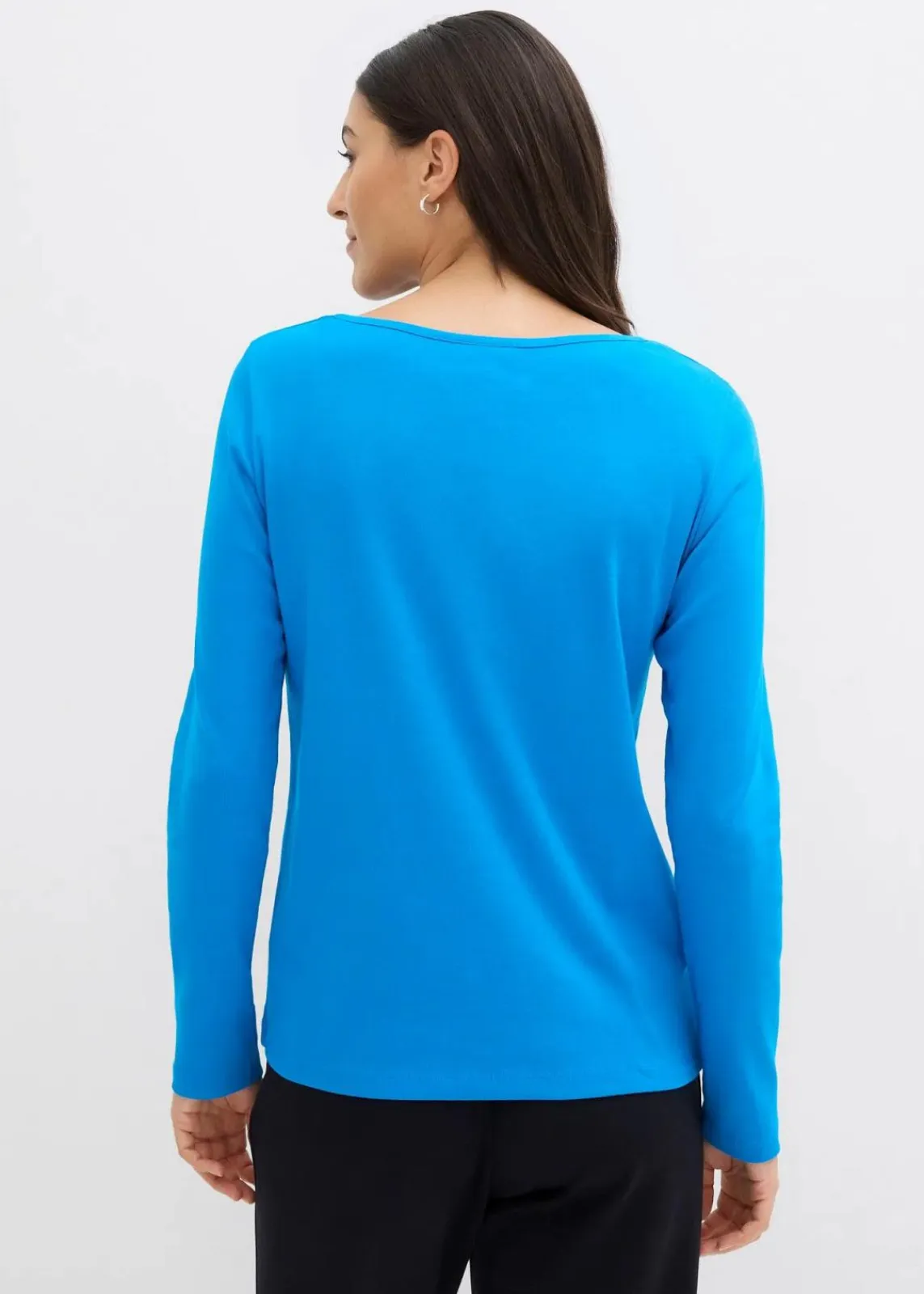 bonprix Shirts & Tops|Basics^Rundhalsshirt aus reiner Bio-Baumwolle capriblau