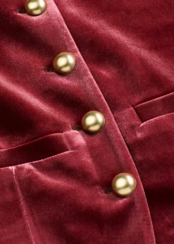 bonprix Bekleidung·Hosen|Jacken & Mäntel^Samtjacke rubinrot