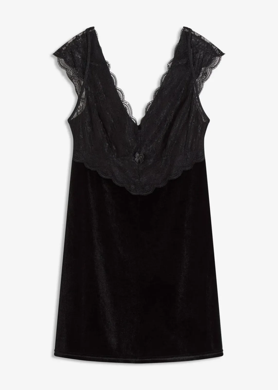 bonprix Wäsche·Corsagen & Negligés|Wäsche·Dessous^Samtkleid schwarz