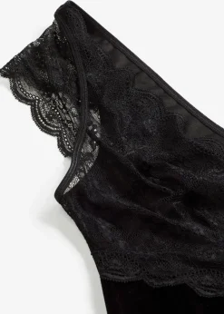 bonprix Wäsche·Corsagen & Negligés|Wäsche·Dessous^Samtkleid schwarz