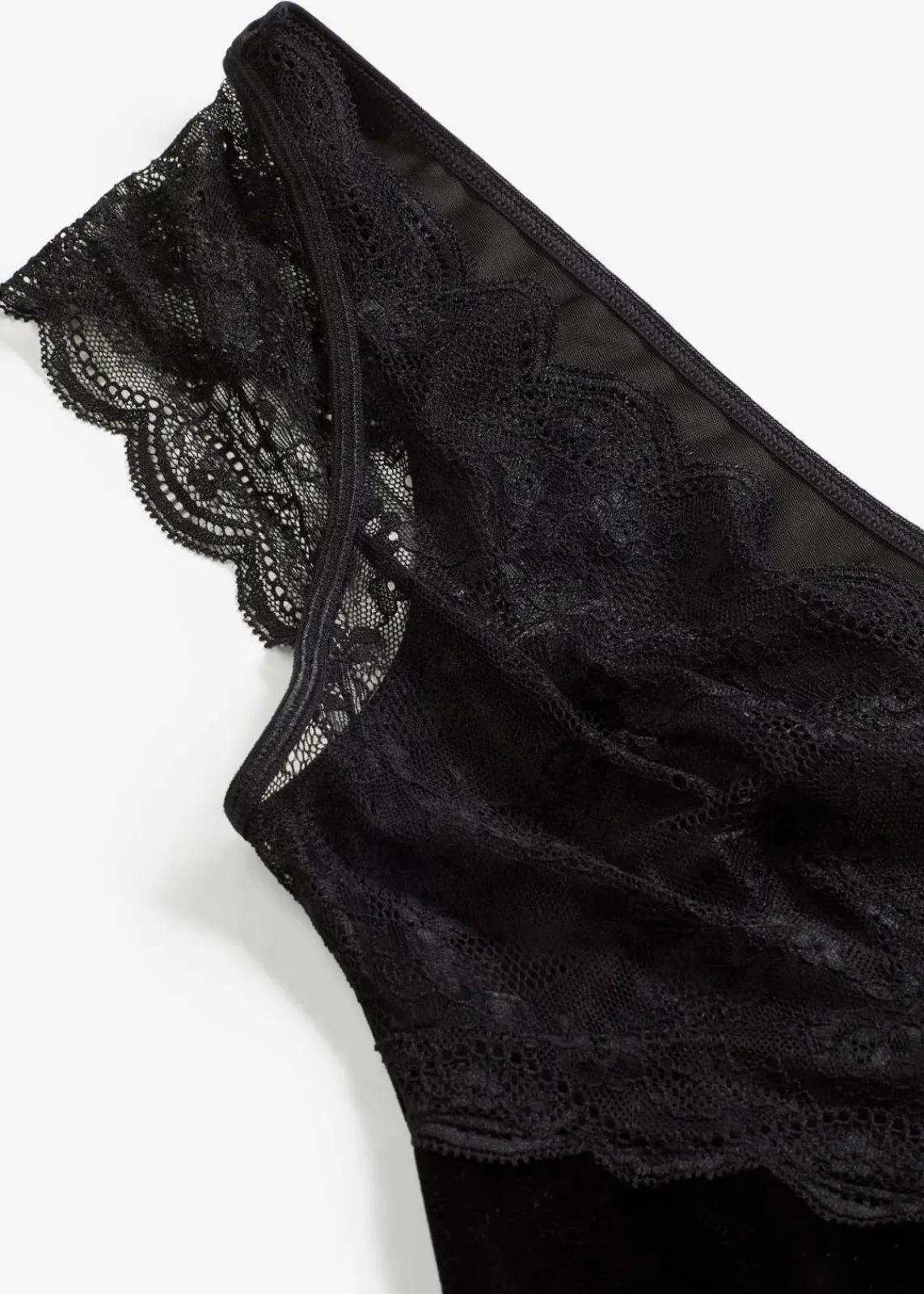 bonprix Wäsche·Corsagen & Negligés|Wäsche·Dessous^Samtkleid schwarz
