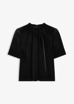 bonprix Shirts & Tops^Samtshirt schwarz