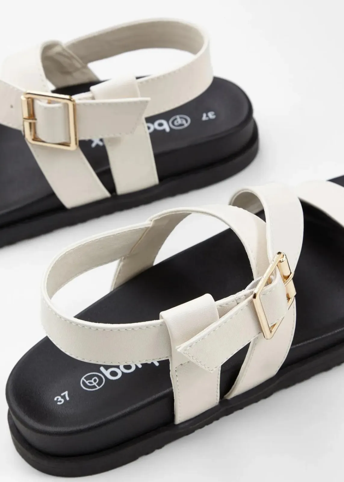 bonprix Strandmode|Sommerschuhe^Sandalen cremeweiß