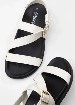 bonprix Strandmode|Sommerschuhe^Sandalen cremeweiß